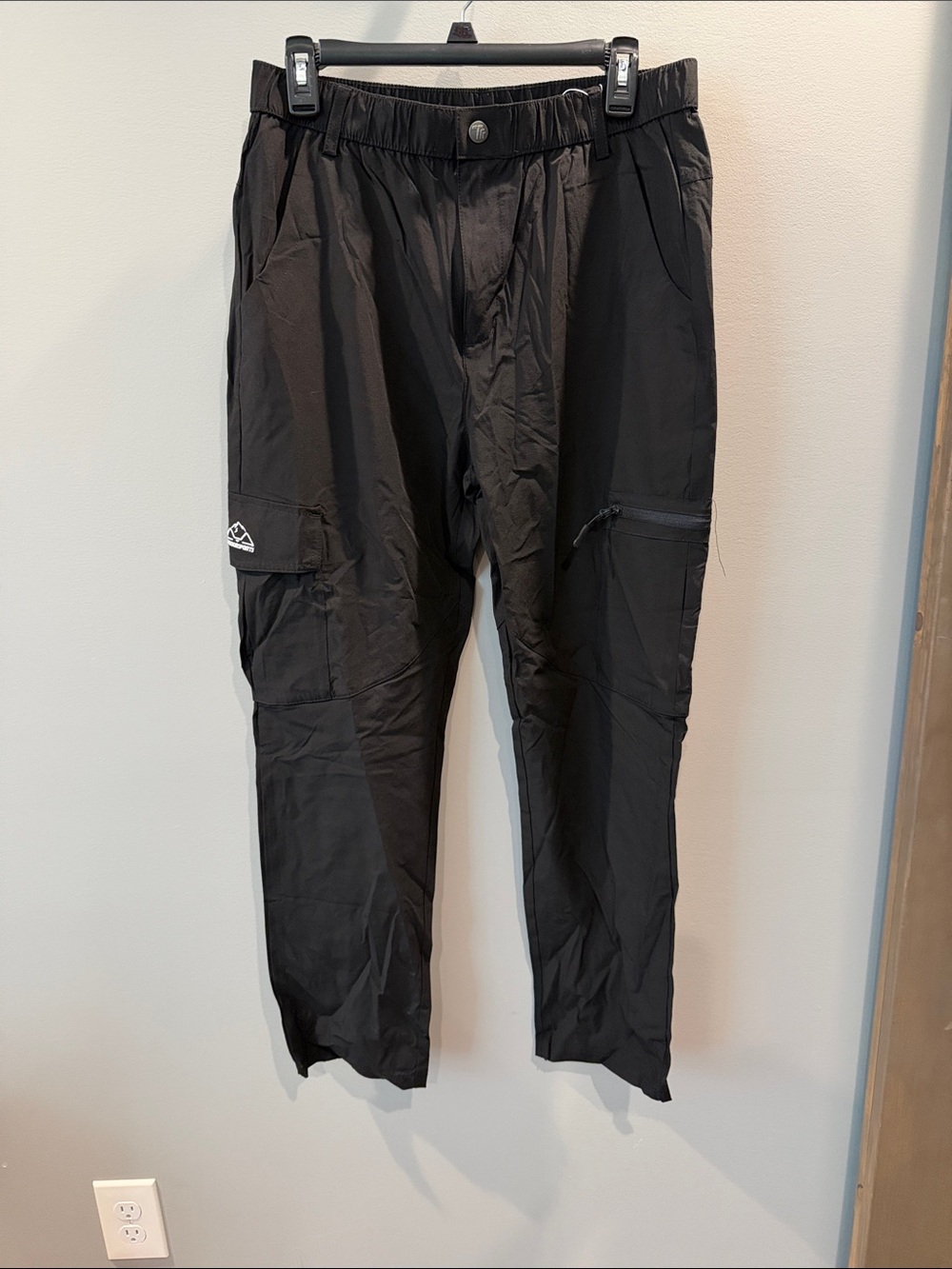 Men's Black Base Layer Outdooe Pants with Utility Pockets
